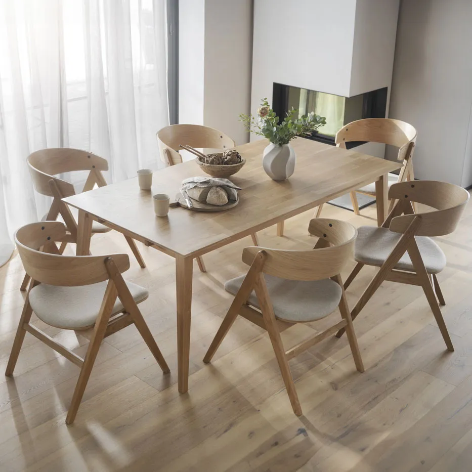 Rowico Home Waterton houten eetkamerstoel beige, foto 2