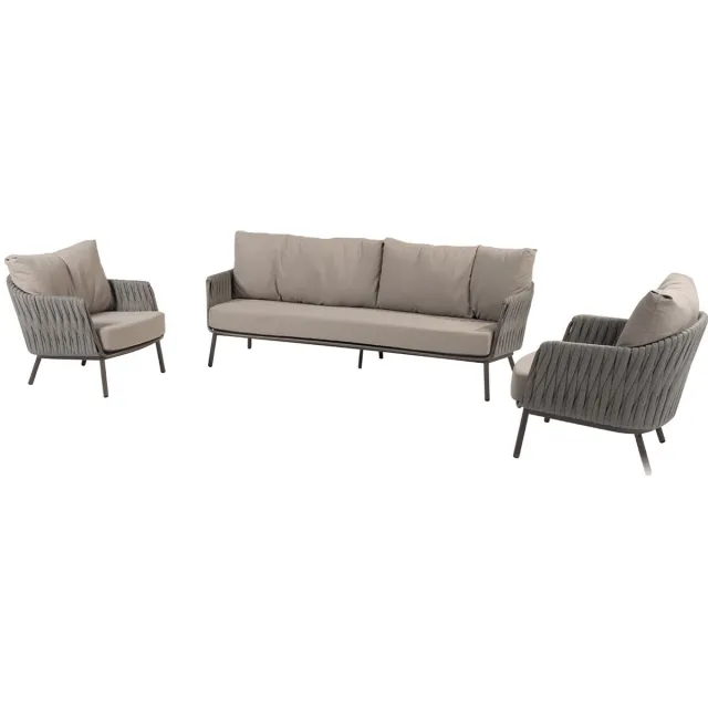 4 Seasons Outdoor 4 Seasons Cannes loungeset 3-delig - terre