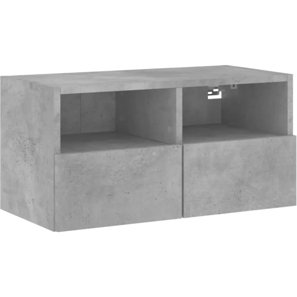 vidaXL Tv-wandmeubel 60x30x30 cm bewerkt hout betongrijs