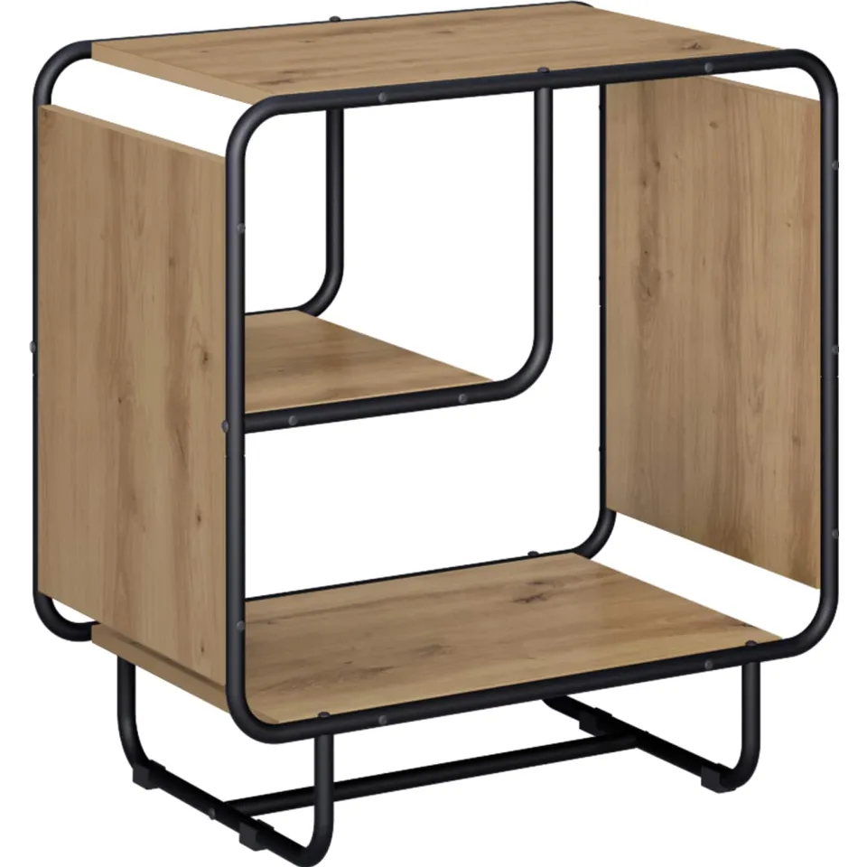 vidaXL Dressoir Artisanaal eiken 60 x 37.5 x 64.5 cm Bewerkt hout, foto 3