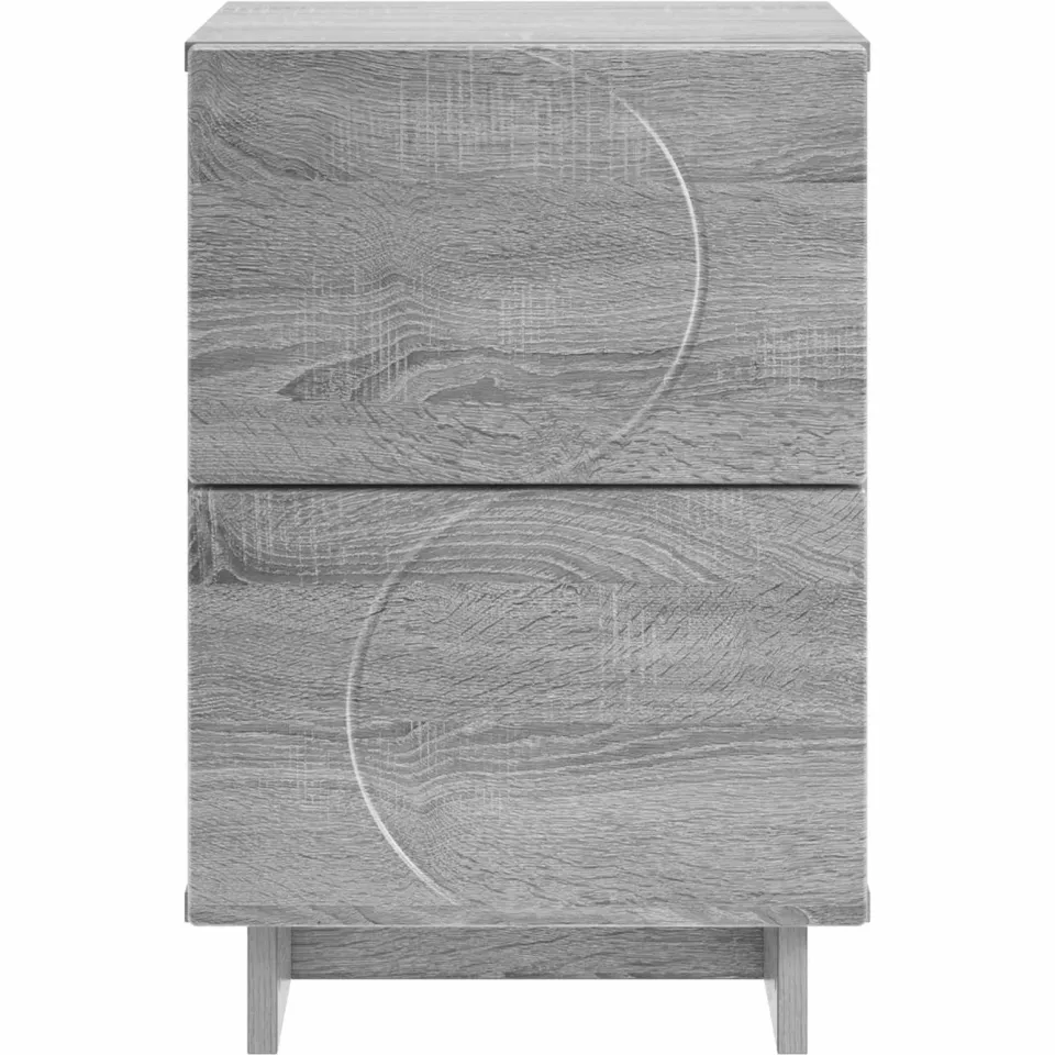 vidaXL Nachtkastje Grijs Sonoma 33,5 x 34,5 x 50 cm Bewerkt hout, foto 4