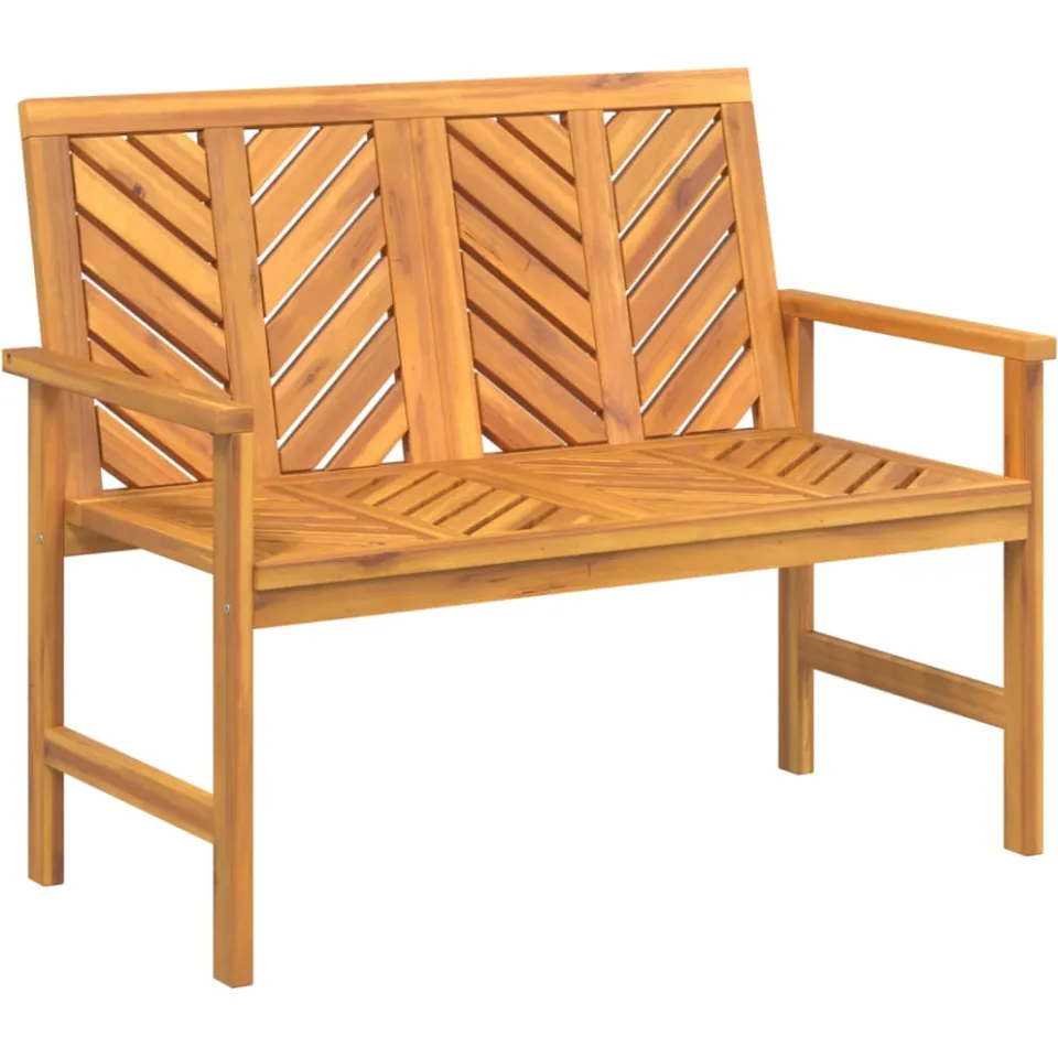 vidaXL 2-delige Loungeset massief acaciahout Bruin