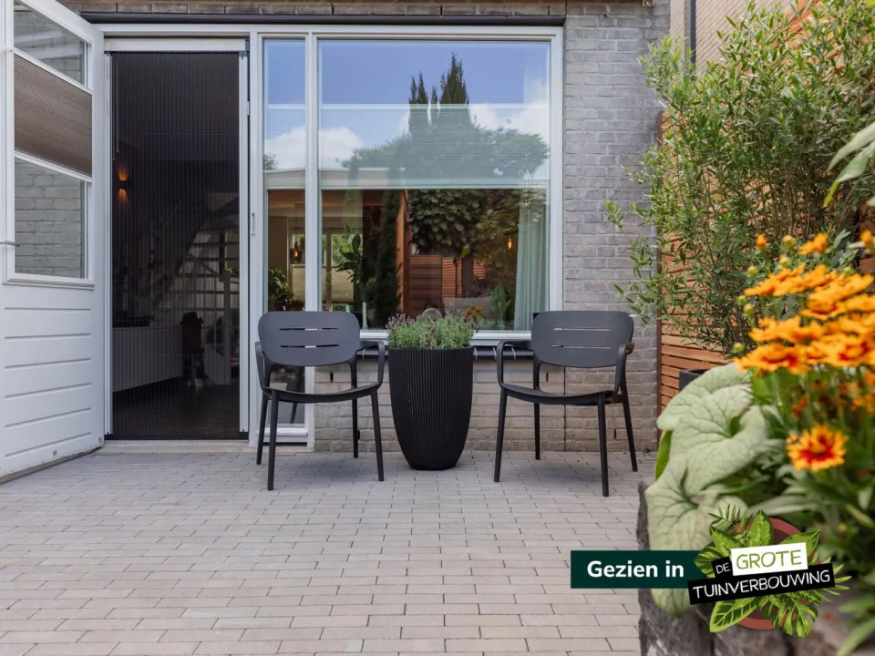Forza Furniture Forza Pazzia lounge tuinstoel stapelbaar zwart, foto 5