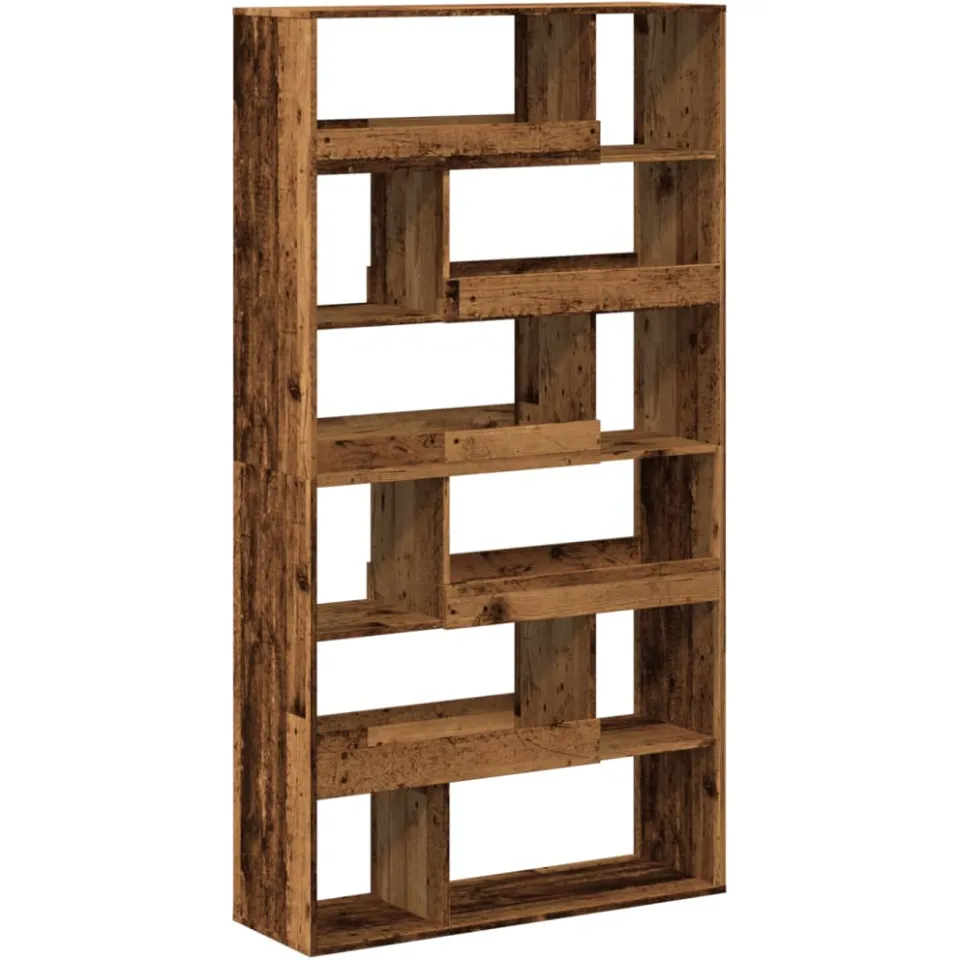 vidaXL Kamerscherm 100x33x187,5 cm bewerkt hout oud houtkleurig bruin, foto 4