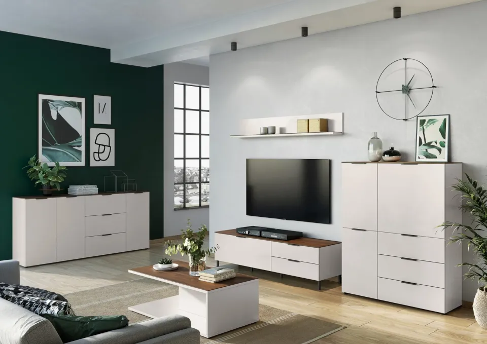 tv-meubel Amalfi zand walnoot, foto 4