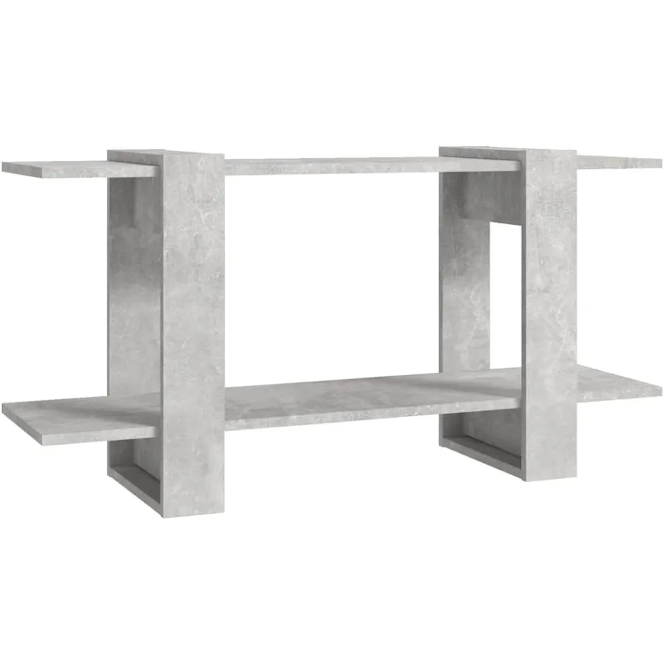 vidaXL Boekenkast 100x30x51 cm bewerkt hout betongrijs grijs, foto 3