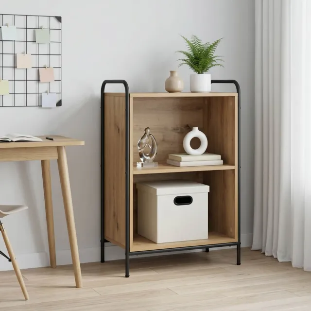 vidaXL Boekenkast 55,5 x 33 x 174 cm Bewerkt hout Artisanaal eiken, foto 2