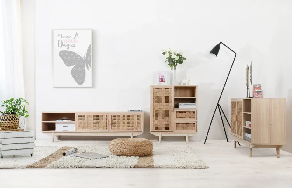 tv-meubel Freja rotan bruin, foto 6