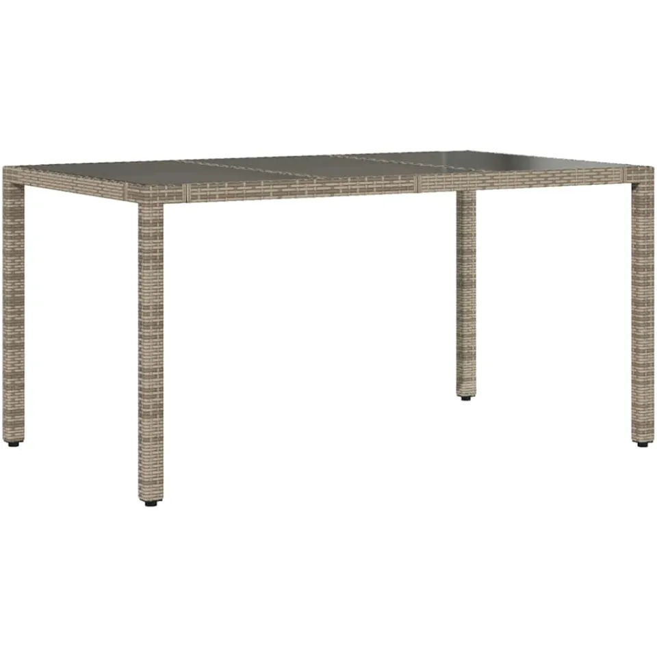 vidaXL 7-delige Bistroset met kussens poly rattan grijs, foto 4