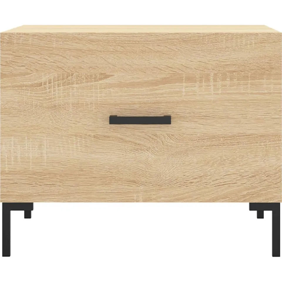 vidaXL Salontafels 2 st 50x50x40 cm bewerkt hout sonoma eikenkleurig, foto 4
