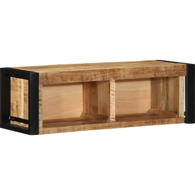 vidaXL Tv-meubel 80x30x25 cm massief ruw mangohout Bruin