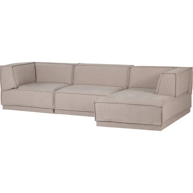 WOOOD Manu Chaise Longue Bank - Grove Chenille - Naturel - 73x286x160, foto 2