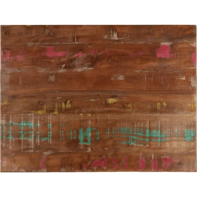 vidaXL Tafelblad rechthoekig 90x70x1,5 cm massief gerecycled hout Bruin