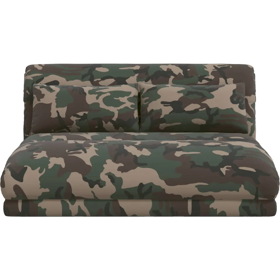 vidaXL Verstelbare vlo stoelen Legergroen Stof groen, foto 4