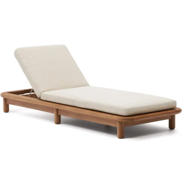 Kave Home Turqueta ligbed teakhout teak, foto 2