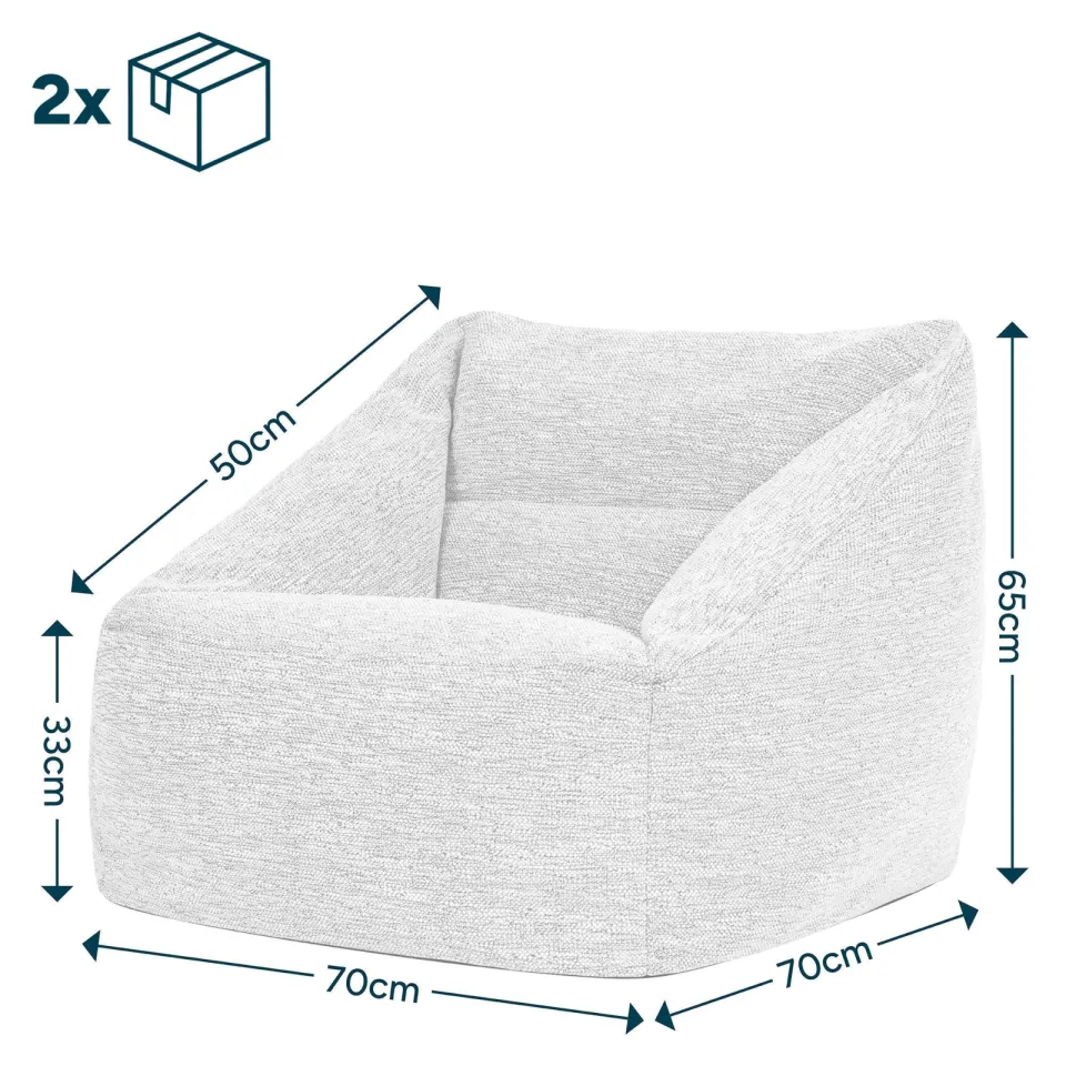 icon - Natalia XL Zitzak Fauteuil - Binnen - Beige, foto 3