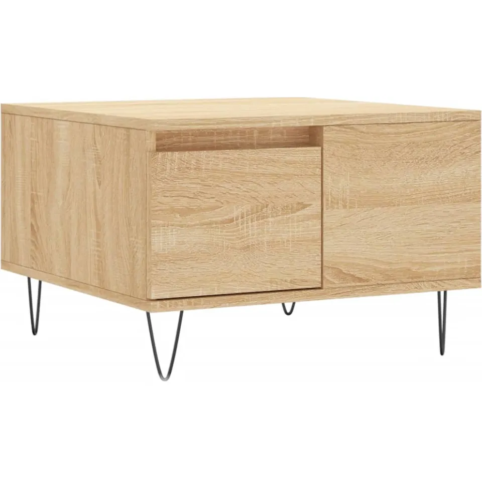 vidaXL Salontafel 55x55x36,5 cm bewerkt hout sonoma eikenkleurig, foto 3