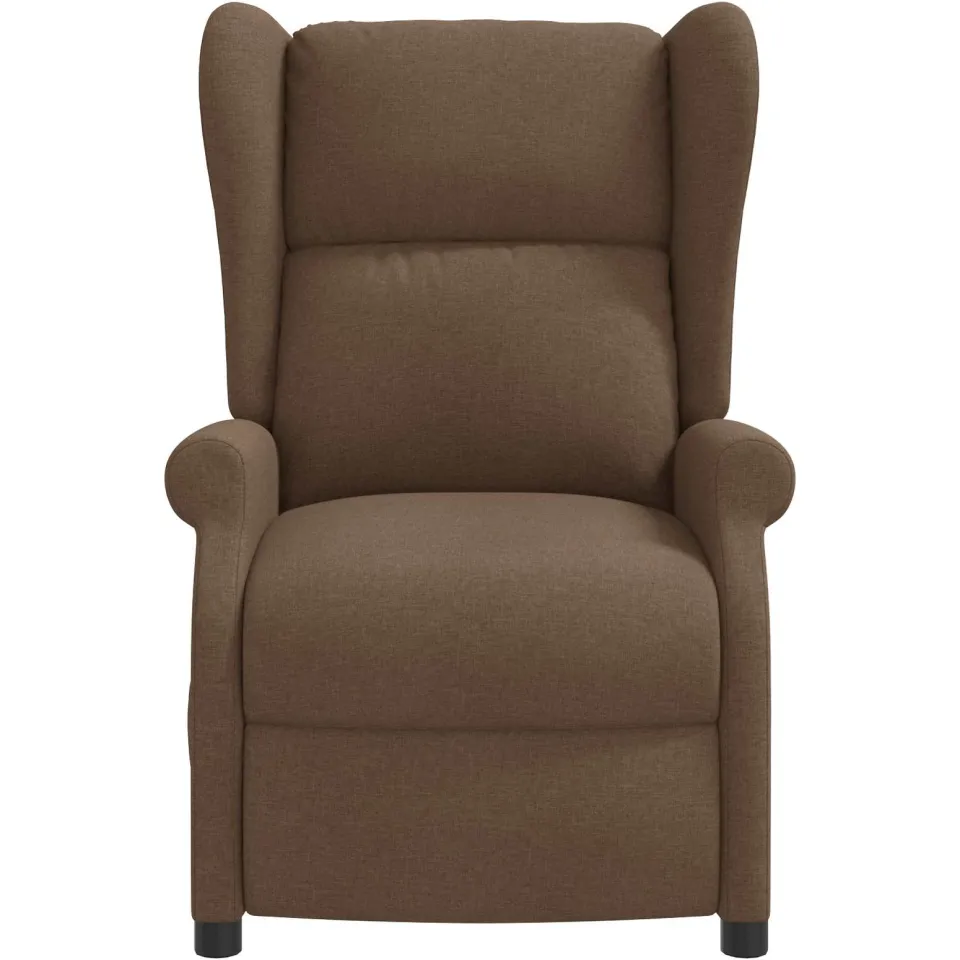vidaXL Elektrische massage fauteuil met hoge rugleuning Bruin Stof, foto 3