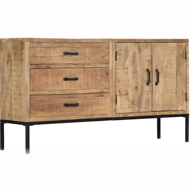 vidaXL Dressoir 140x35x75 cm massief mangohout Bruin