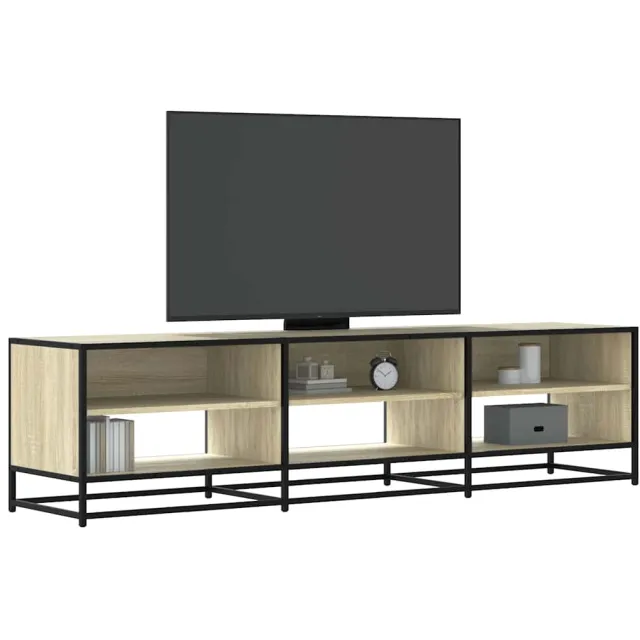 vidaXL Tv-meubel 18x40x46 cm bewerkt hout sonoma eikenkleurig Bruin