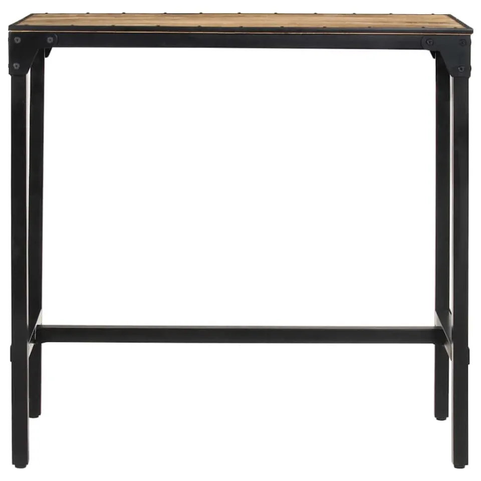vidaXL Bartafel 110x55x107 cm massief ruw mangohout bruin, foto 2