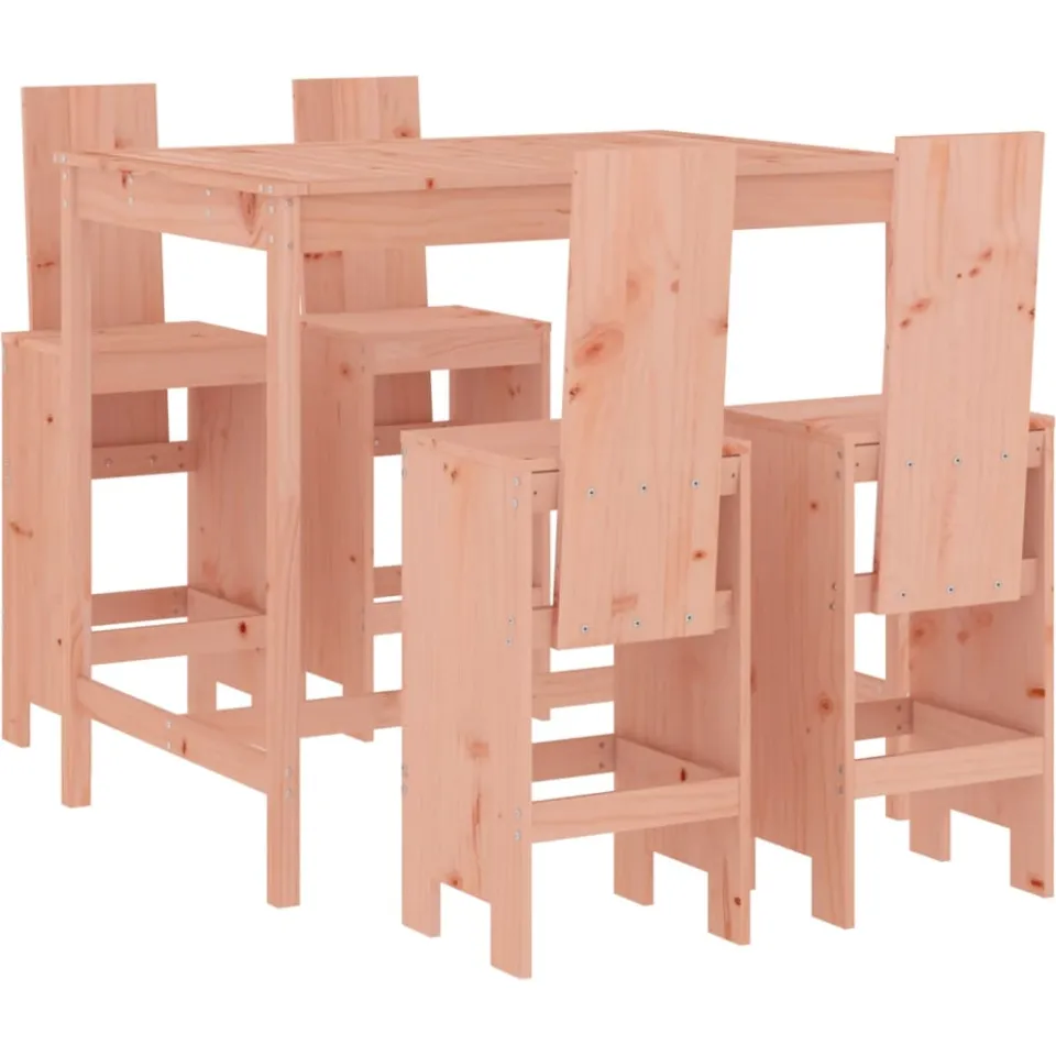 vidaXL 5-delige Tuinset massief douglashout Bruin