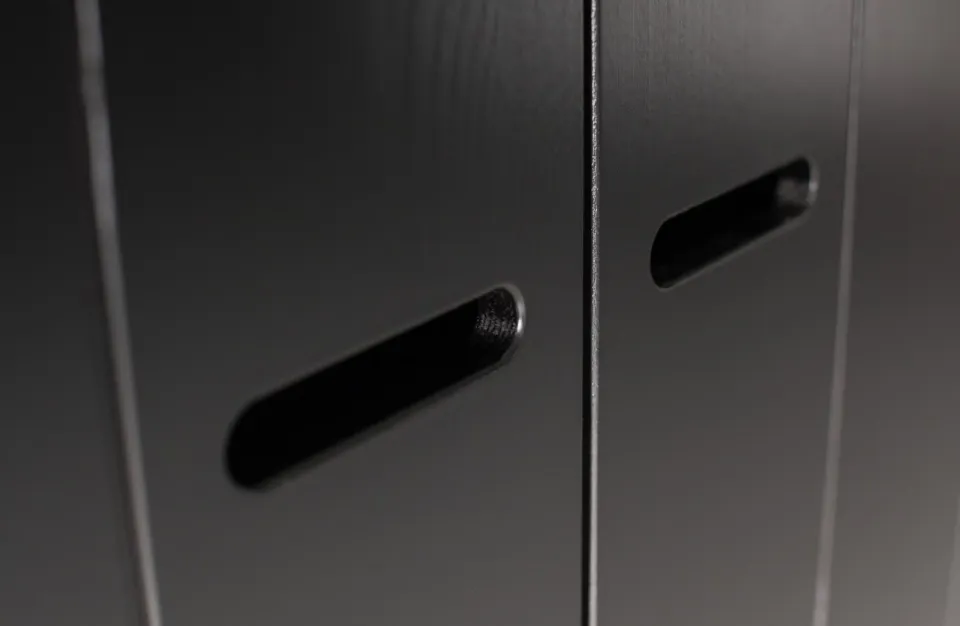 WOOOD Connect kledingkast 2 deuren zwart, foto 4