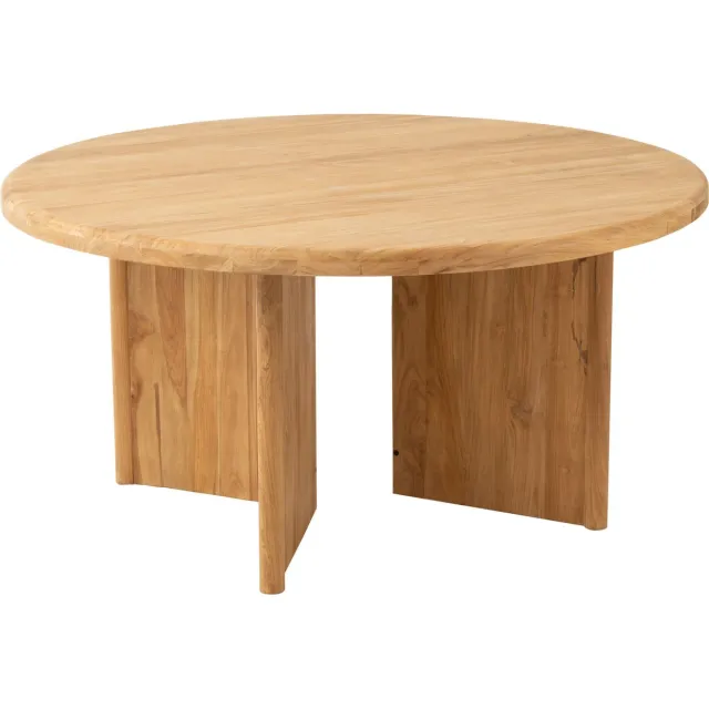 J-Line tafel Rond - hout - naturel