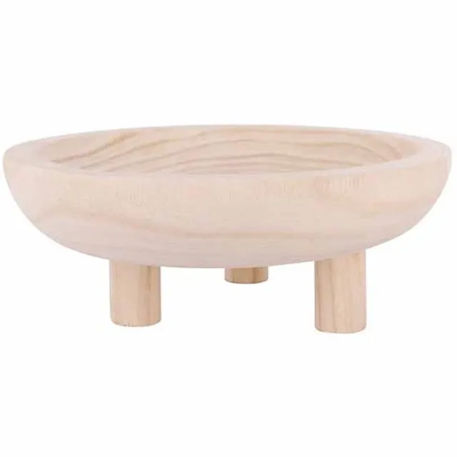 Cosy @ Home Schaal On Foot Natuur 24x24xh9cm Rond Ho Ut
