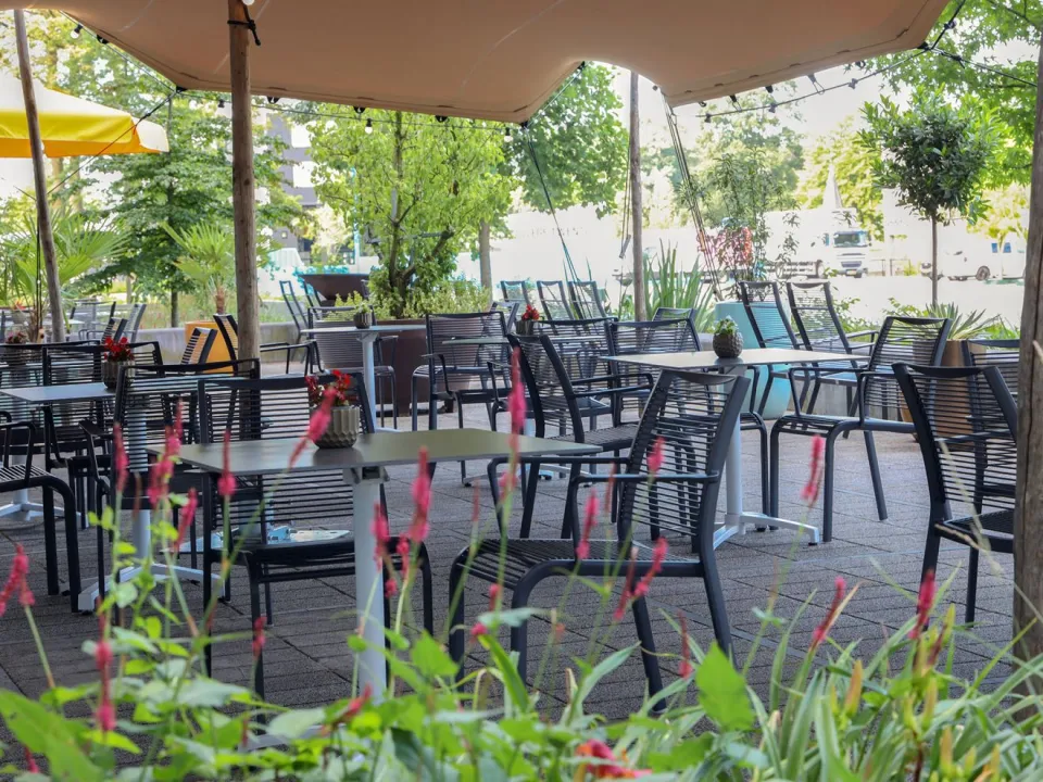 Apple Bee Hawaii dining tuinstoel stapelbaar grijs, foto 3