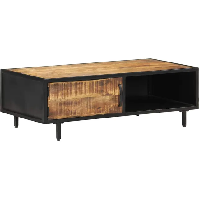 vidaXL Salontafel 105x50x35 cm ruw mangohout Bruin