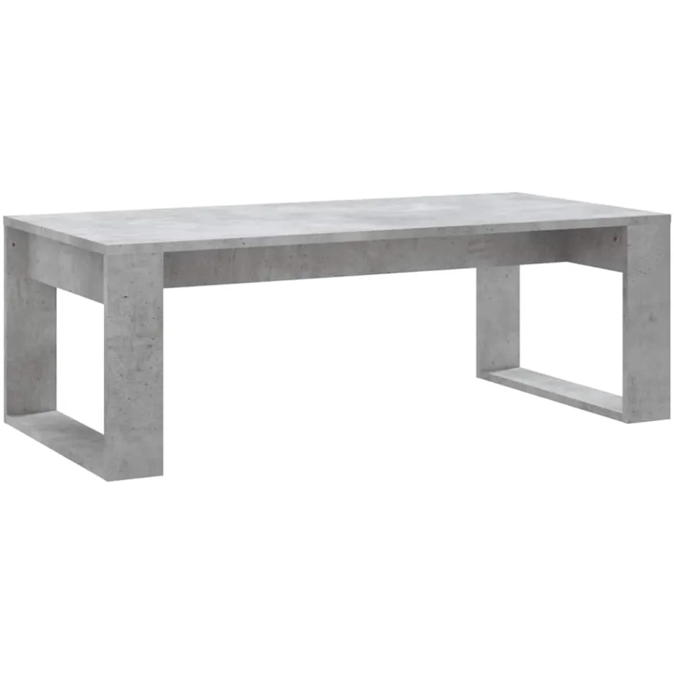 vidaXL Salontafel 102x50x35 cm bewerkt hout betongrijs grijs, foto 3