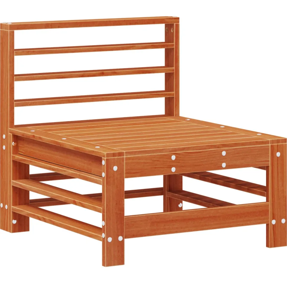 vidaXL Tuin loungeset 5 st Wasbruin Massief grenenhout bruin, foto 4