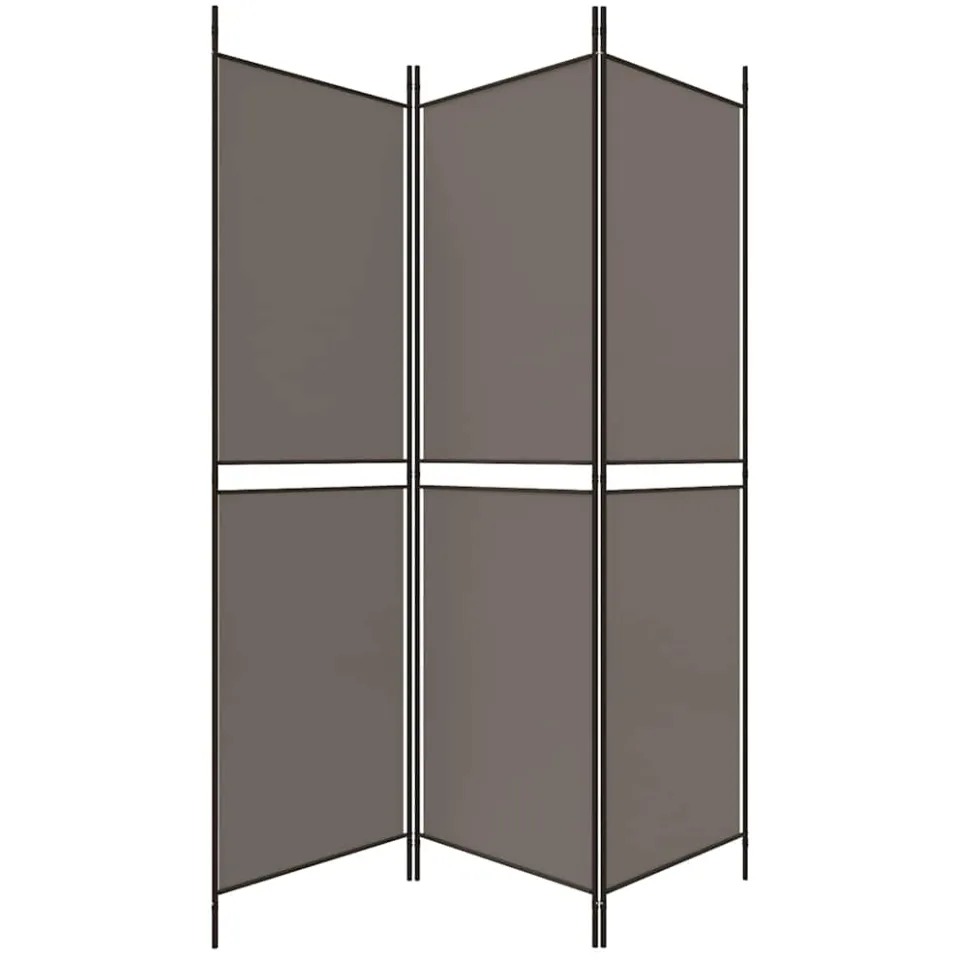 vidaXL Kamerscherm met 3 panelen 150x180 cm stof antracietkleurig, foto 4