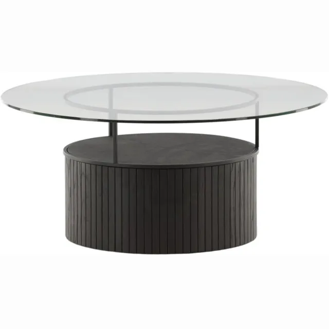 Svea Donatella ronde salontafel - ø90 cm - glas Transparant