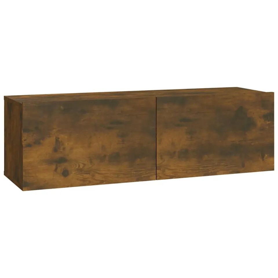 vidaXL Tv-wandmeubels 4 st 100x30x30 cm gerookt eiken Bruin
