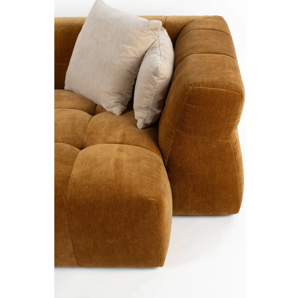 Dutchbone hoekbank Hodge 4,5-zitsbank rechts - okergeel/bruin, foto 6