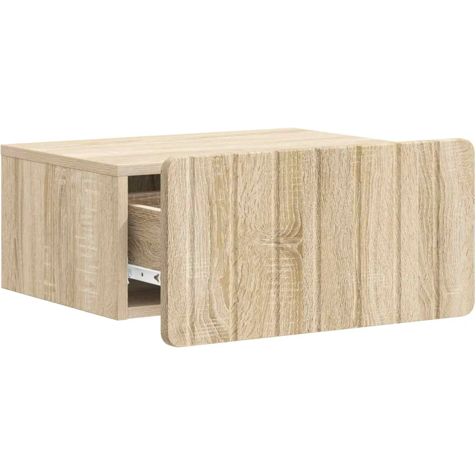 vidaXL Wandbeugel Bedkast Sonoma Eiken 49 x 34,5 x 24 cm Bewerkt hout, foto 3