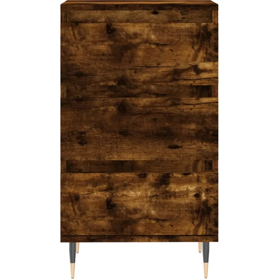 vidaXL Dressoir 40x35x70 cm bewerkt hout gerookt eikenkleurig