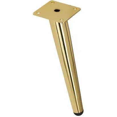 Duraline Tafelpoot Conisch Geborsteld Goud 20cm