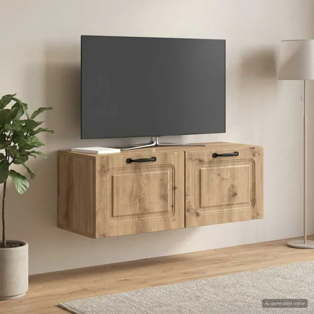 vidaXL Wandbeugel TV-kast 78,5 x 31 x 30 cm Artisanaal eiken, foto 2