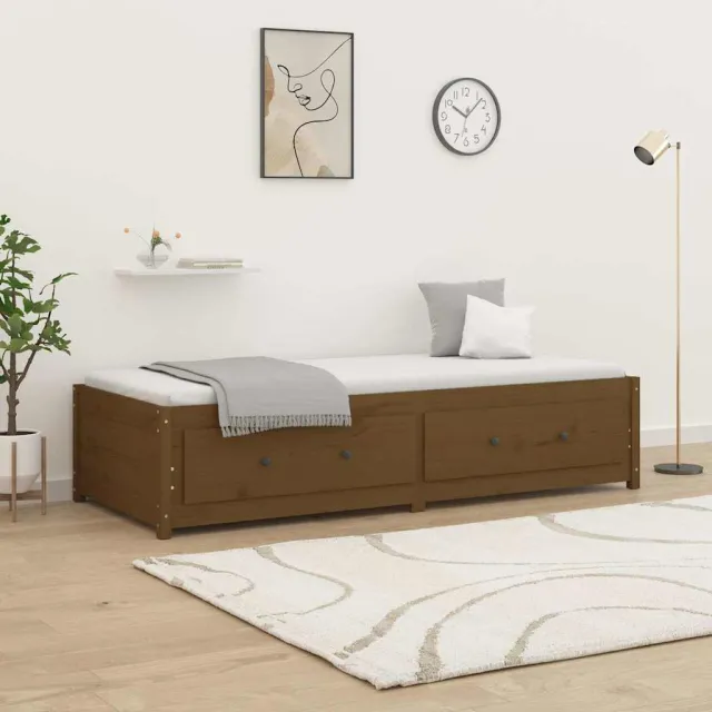 vidaXL Slaapbank 80x200 cm massief grenenhout honingbruin bruin
