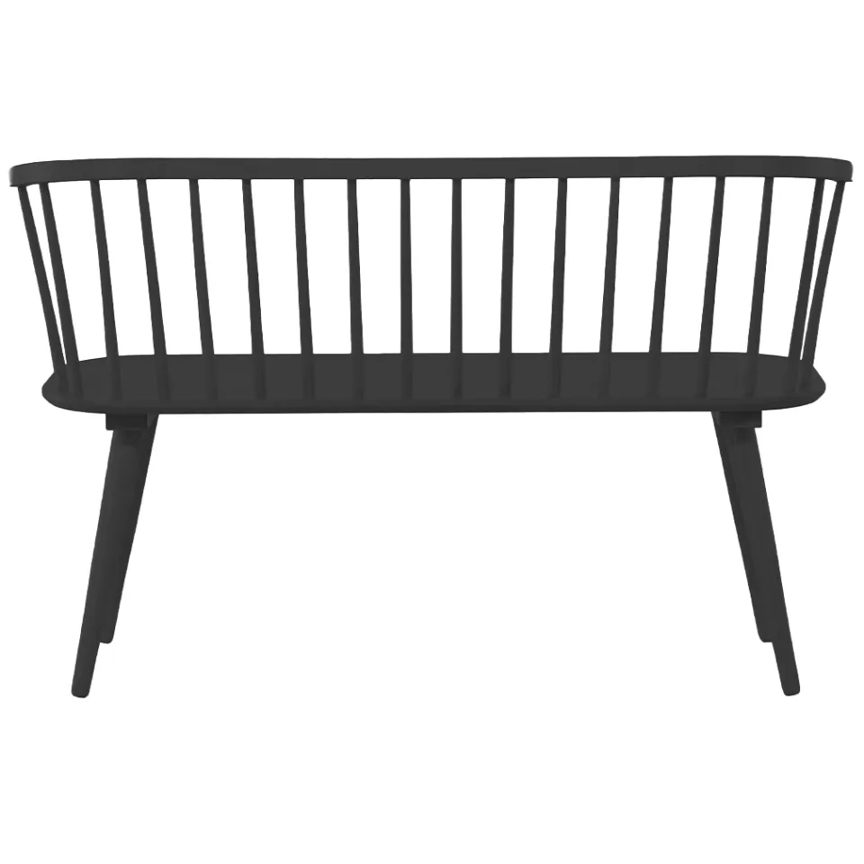 Nest living Yuri houten eetkamerbank zwart - 112 cm, foto 3