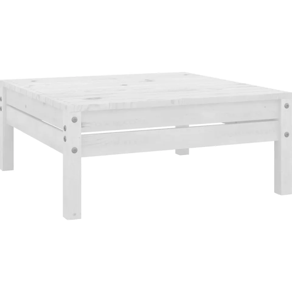 vidaXL 3-delige Loungeset massief grenenhout wit, foto 4