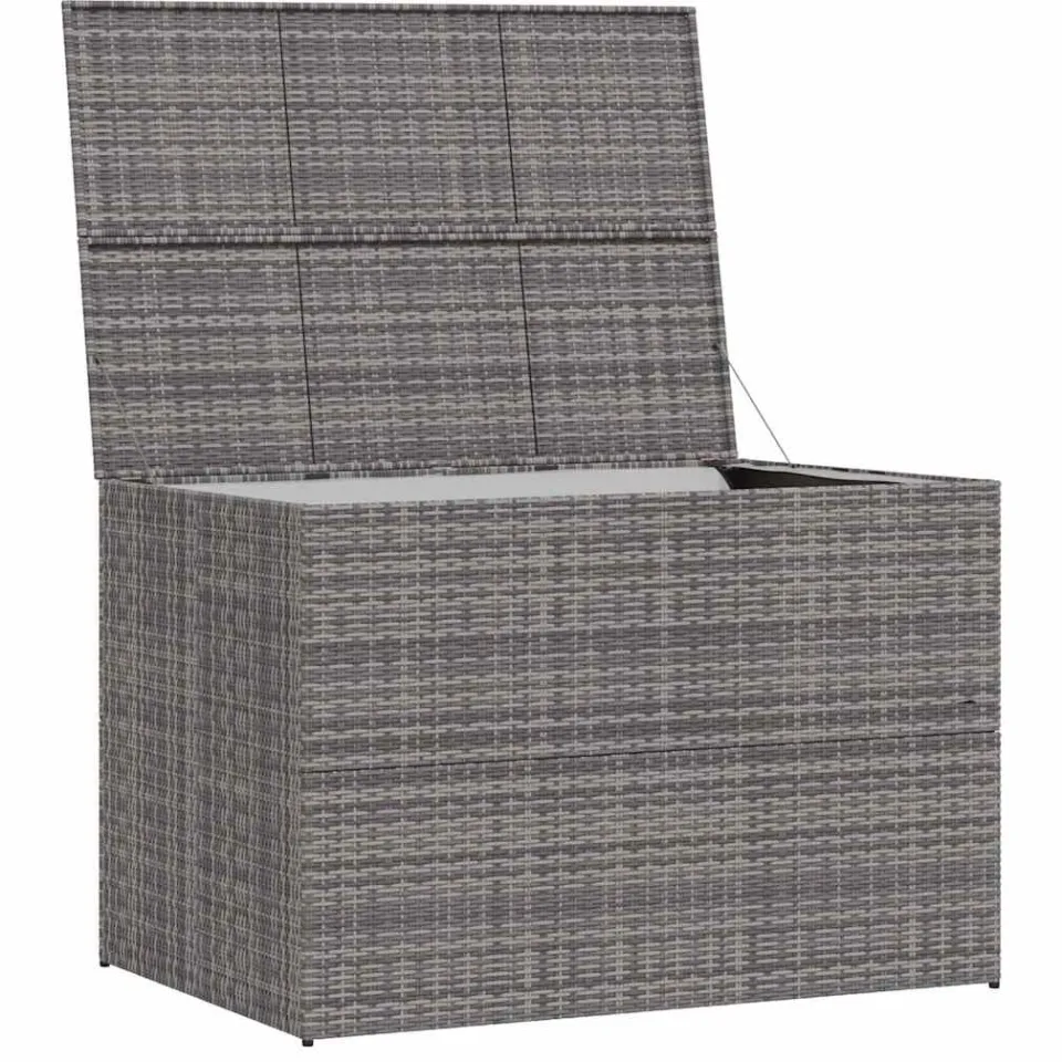 vidaXL Tuinbox 150x100x100 cm poly rattan grijs, foto 4