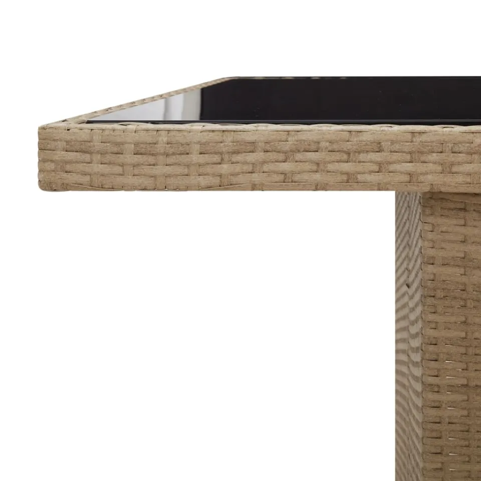 vidaXL 11-delige Tuinset met kussens poly rattan beige, foto 4