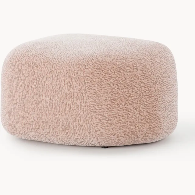 Westwing Collection Ovale poef Wolke Roze