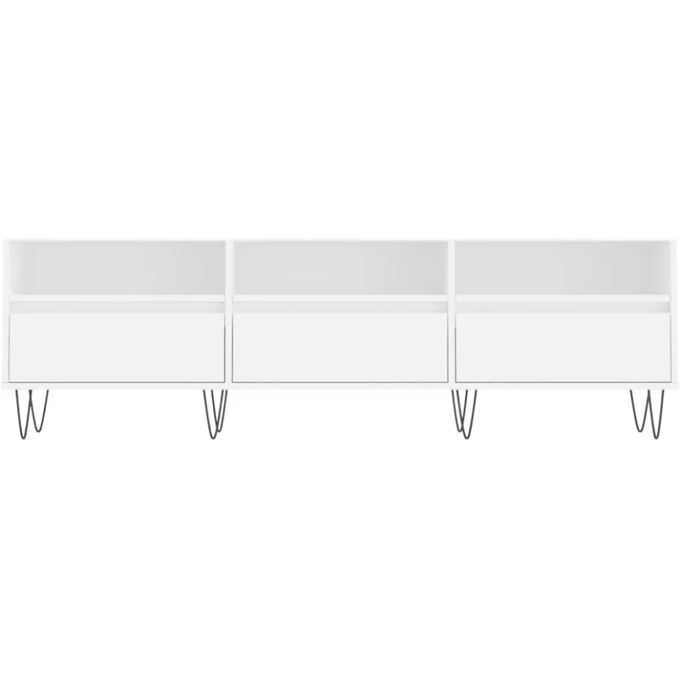 vidaXL Tv-meubel 150x30x44,5 cm bewerkt hout wit, foto 2