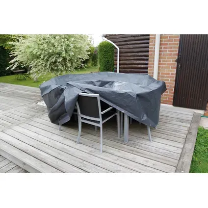 Nature Tuintafelhoes 70x170x130cm Grijs