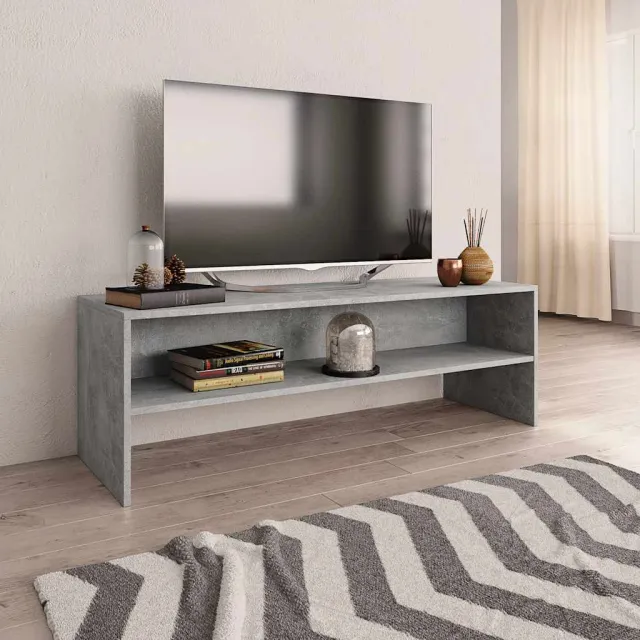 vidaXL Tv-meubel 120x40x40 cm bewerkt hout betongrijs grijs, foto 2